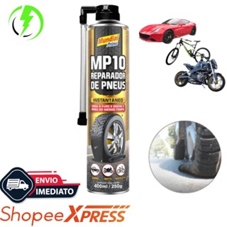 Reparador de Pneus 400ml MP10 Mundial Prime Com e Sem Câmara em Oferta na Shopee