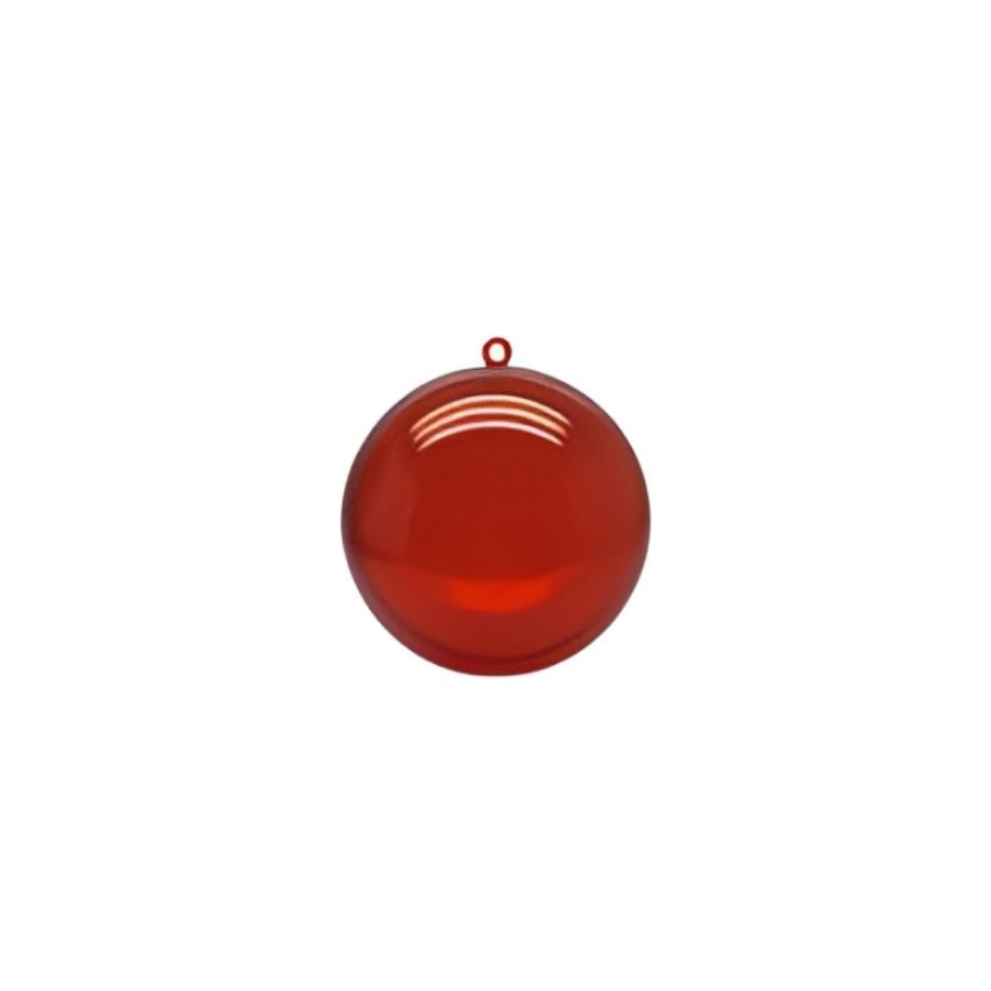 Bola de Acrílico Vermelho - 10cm - 5 unidades - Rizzo em Oferta na Shopee