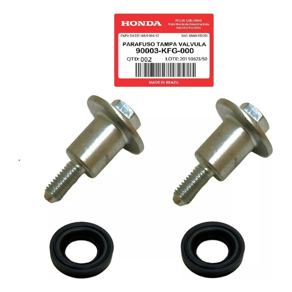 Parafuso Tampa Válvula Honda Cg Titan 150 Original - 2pçs