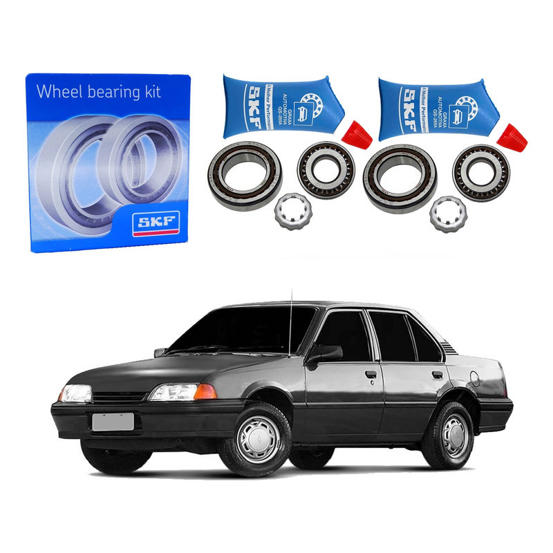 Par Kit Rolamento Roda Monza 1.8 2.0 1987 A 1990