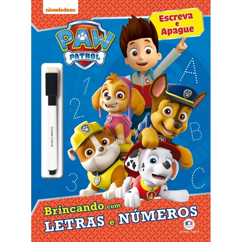 Coleção Escreva e Apague + Caneta - Patrulha Canina (CCL)