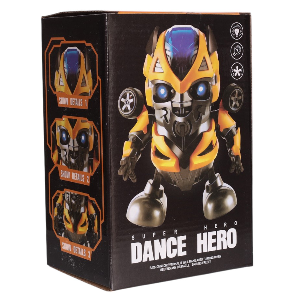 Brinquedo Bumblebee Robô Transformers Dançarino Luz Música