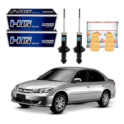 Kit Amortecedor Traseiro. Civic 1.7 2004 A 2006