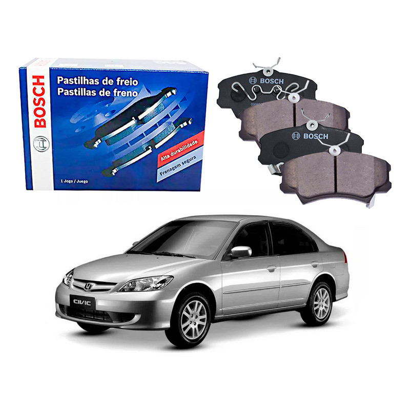 Pastilha Freio Dianteira Bosch Civic 1.7 2004 A 2006 em Oferta na Shopee