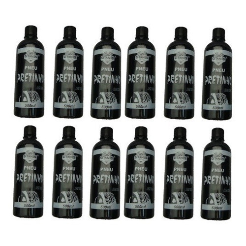 Atacado C/ 12 Pçs Pretinho Pneu Gitanes 500 Ml