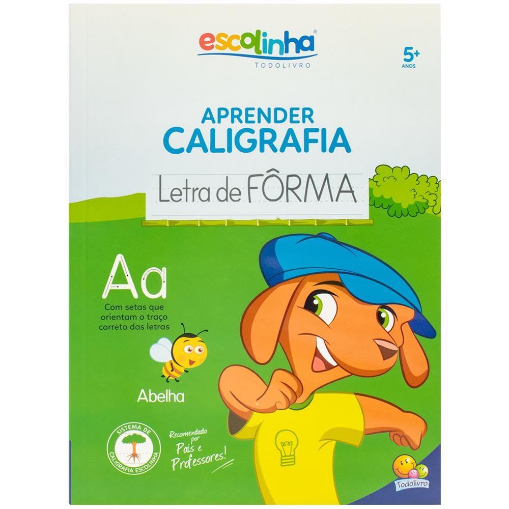 Escolinha | Aprender Caligrafia - Letra de Forma | Capa Brochura