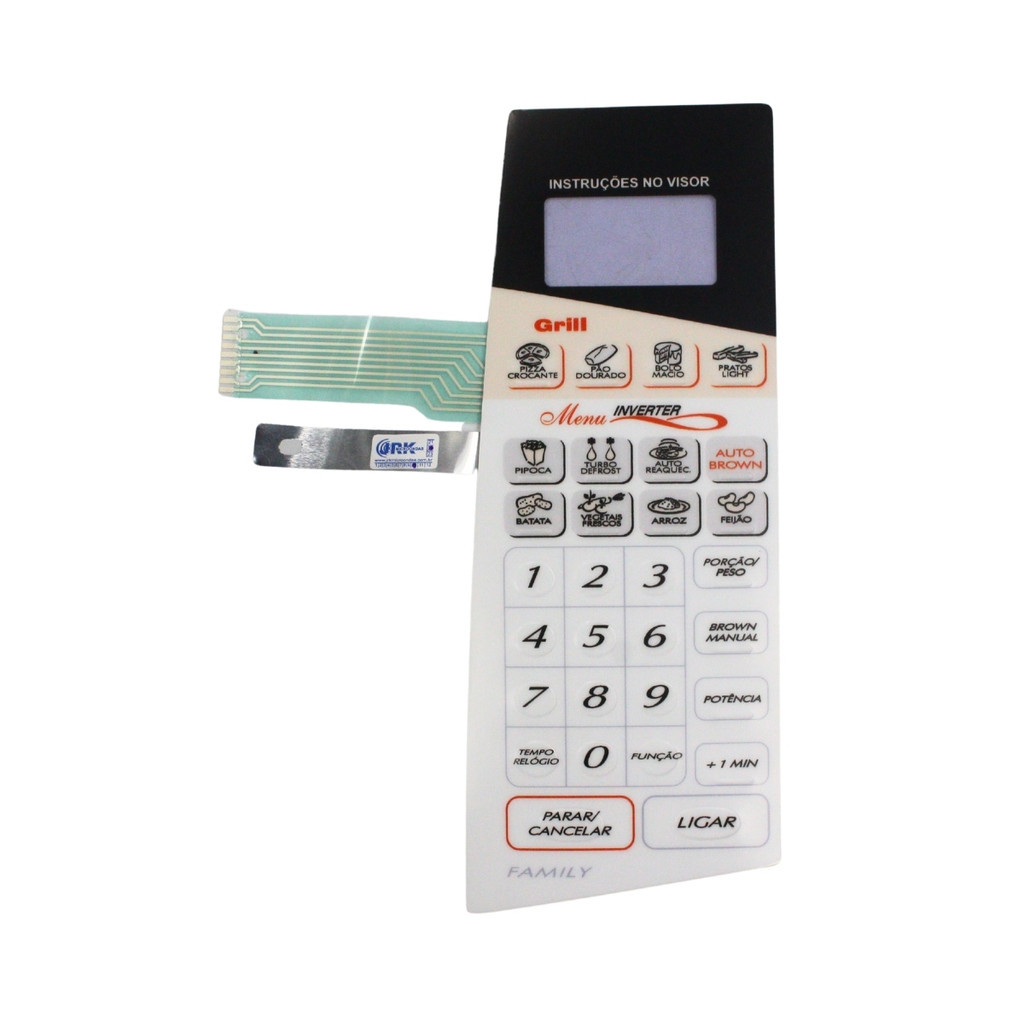 Membrana Painel Compatível Com Microondas Panasonic Nng62 Grill - 3385