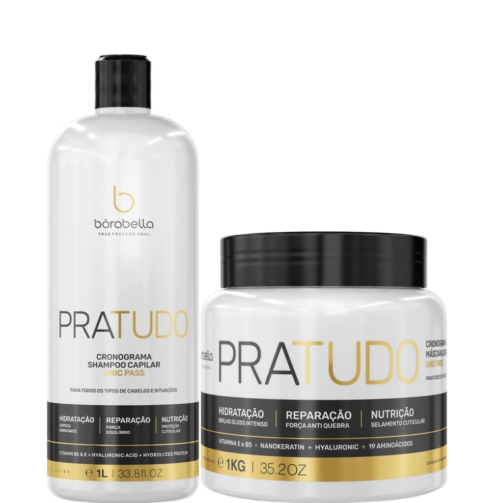 Borabella Shampoo Pratudo + Máscara Pratudo 2x1kg