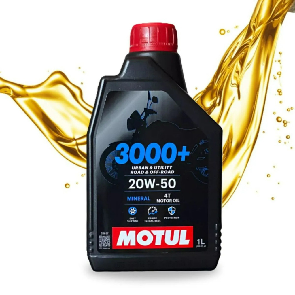 LUBRIFICANTE PARA MOTOR DE MOTO MOTUL 3000 + 20W50 4T