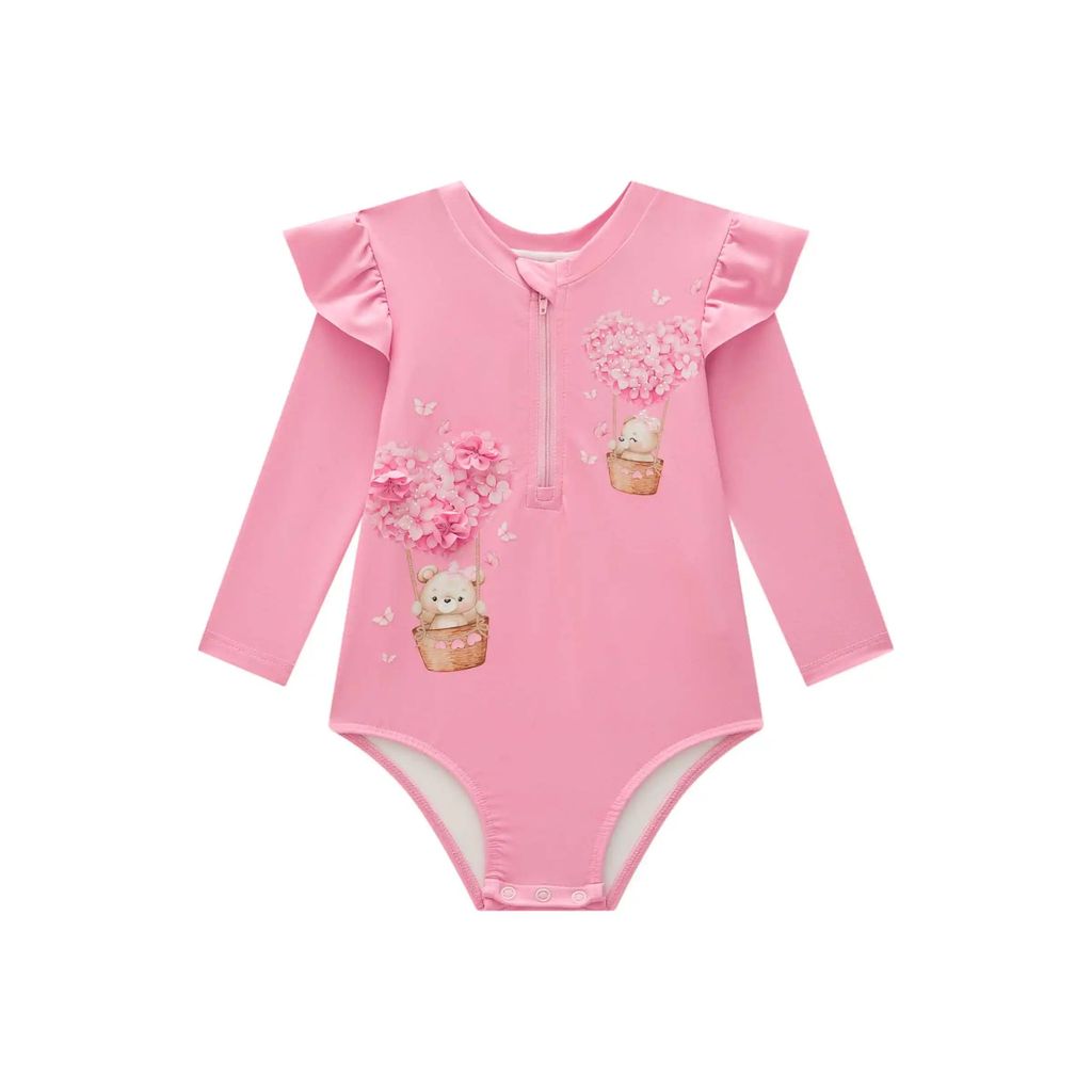 Maiô Malha UV Dry Proteção UV 50+ 84822 Infanti Bebê Menina