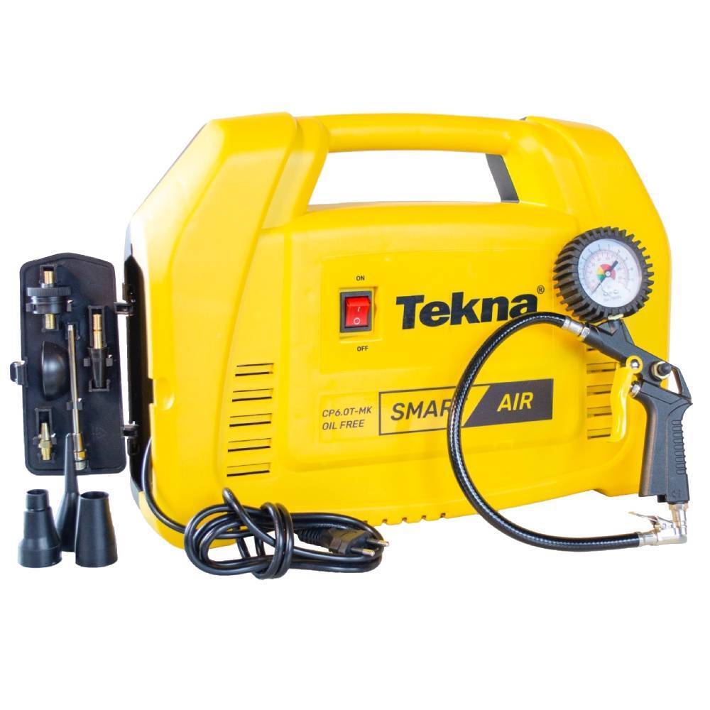 Compressor de ar portátil 6,3 pés 116 libras com kit de acessórios - CP6.0T-2MK - Tekna