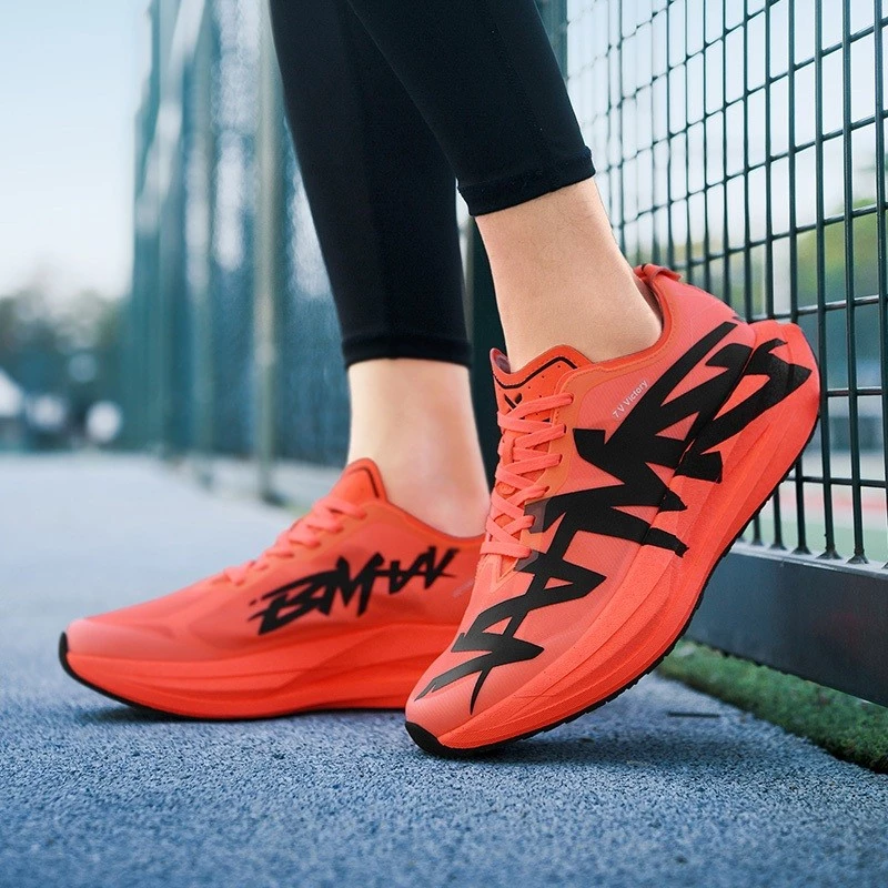Maratona Racing Training Running Shoes Pioca Soft Bottom Respirável E Confortável Calçados Esportivos — imagem 1