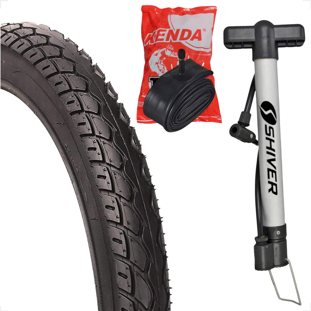 Pneu Kenda Aro 22 2.125 Bicicleta Bike Eletrica E-bike Lev Cairu Kinetron Camara de ar Brinde bomba