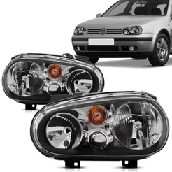 Par Farol Golf 99 2000 2001 2002 2003 2004 2005 2006 Foco Duplo Sem Auxiliar Máscara Negra