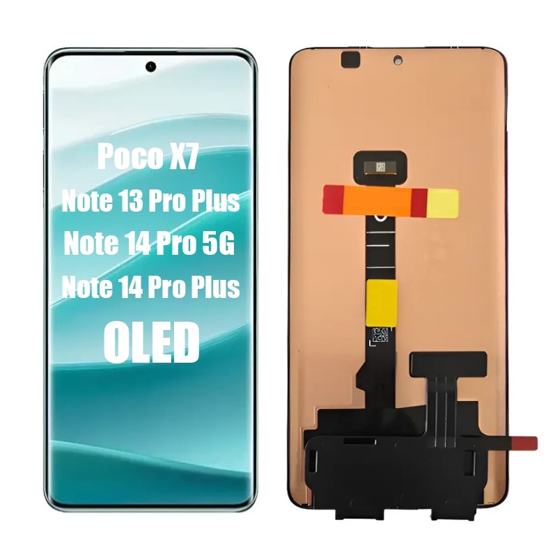 Tela Frontal Display Lcd Para Xiaomi Mi Poco X7/Note 13 Pro Plus/Note 14 Pro 5G/