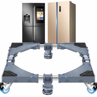 Base Com Rodas P/ Geladeira Refrigerador Side By Side Máquina De Lavar Lava e Seca Ajustável Reforçada