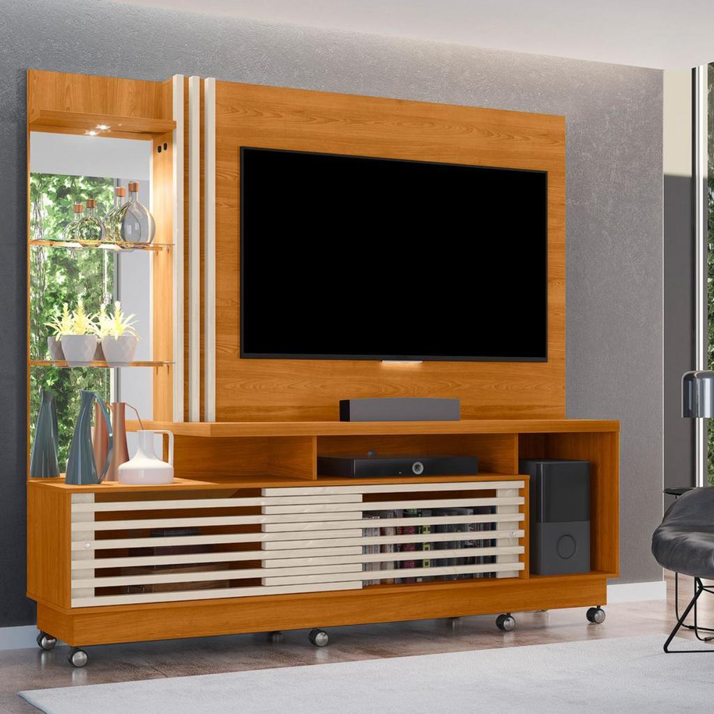Home Theater 200cm TV Até 60 Rodízios Frizz Plus Madetec