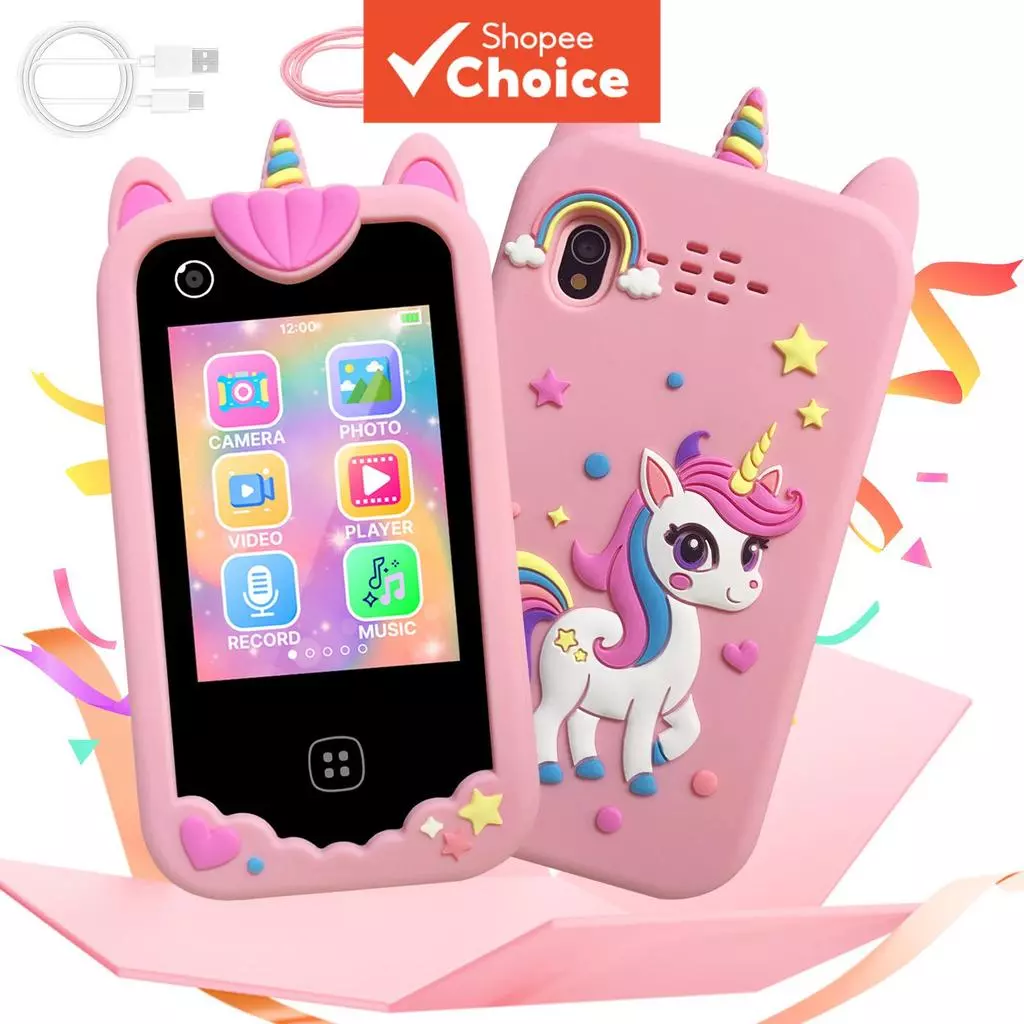 Celular infantil, presente de aniversário requintado para jovens, brinquedo de brinquedo de tela sensível ao toque para — imagem 1