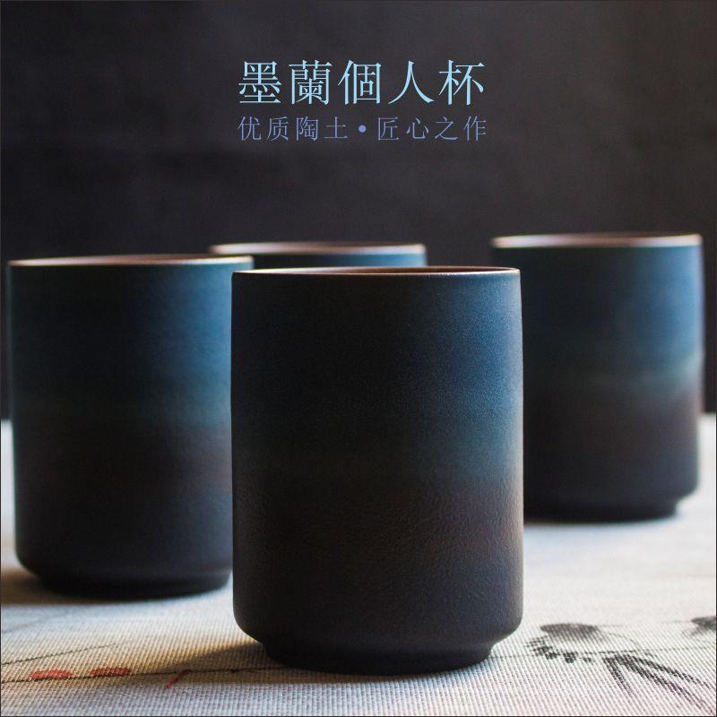 Copo de água grande de grés estilo japonês de venda quente transfronteiriço Copo pessoal mestre Copo de água Xícara
