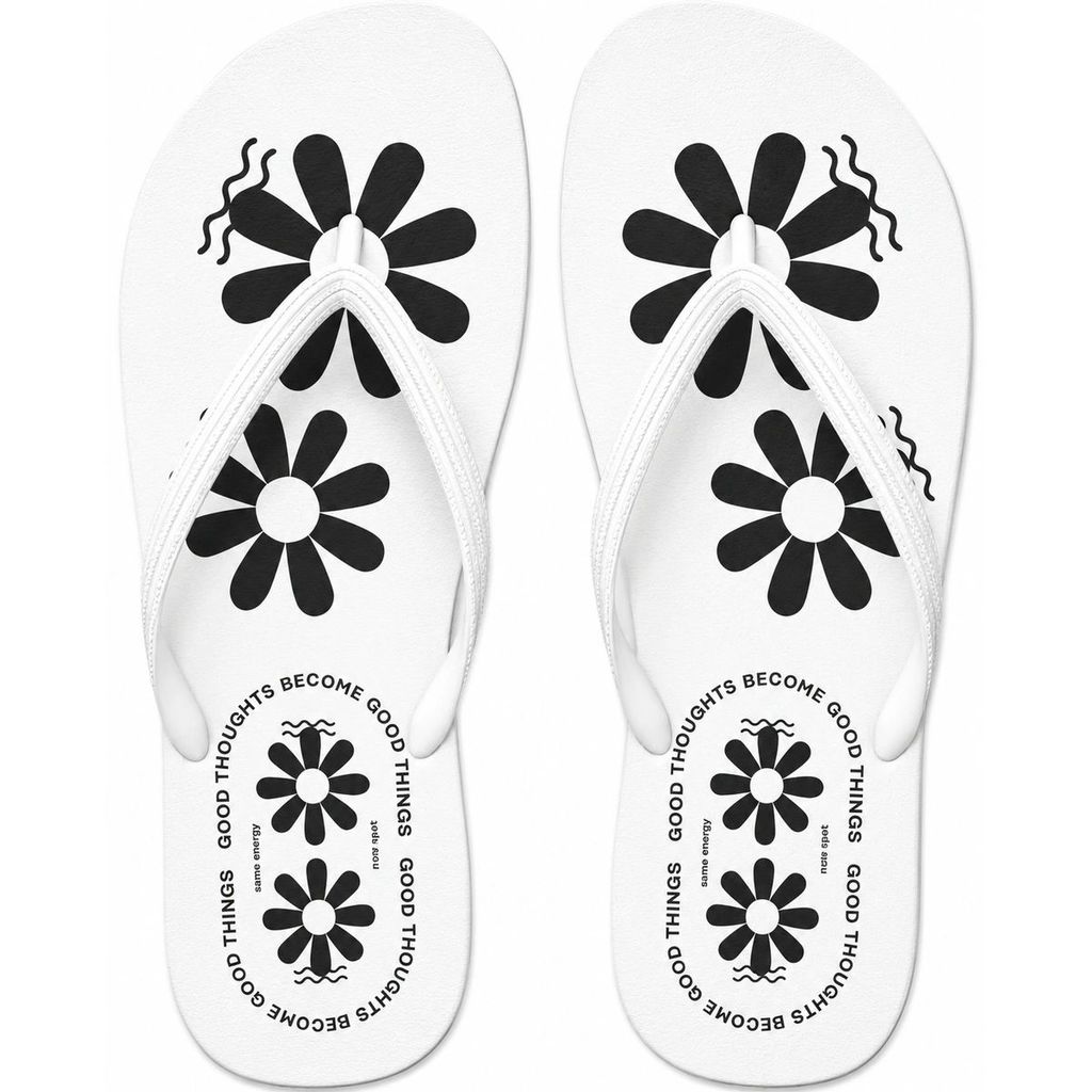 Chinelo Feminino Estampado Flores Confortável Antiderrapante - Envio Imediato