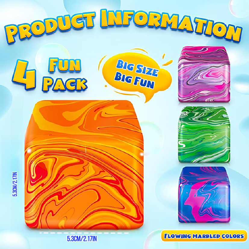 Needoh Nice Cube Super Dream Dropsolid Squish Toy