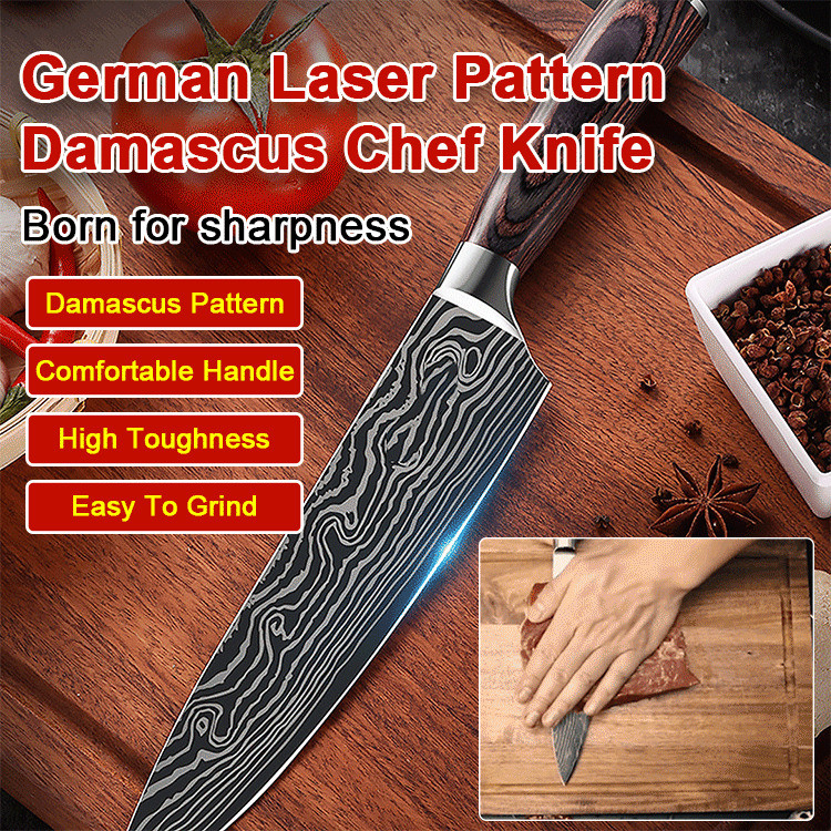[Aço Inoxidável Premium] Yangjiang 4Cr14 Faca de Cozinha/Faca para Carne/Faca de Chef/Faca de Corte/Fatiador de Carne