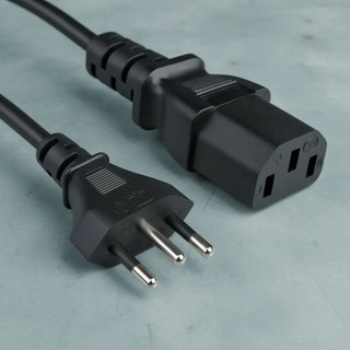 Cabo Forca Tripolar Fontes Atx Monitor Pc Padrão 0,5mm Fonte