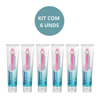KIT C/6 Creme Pomada Assadura Bepantol Bebe - 30g