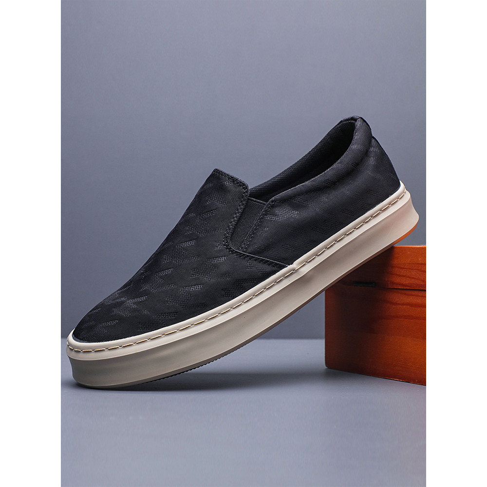 2026 novo estilo sapatos masculinos primavera respirável sapatos de lona sapatos casuais masculinos deslizamento-em têni