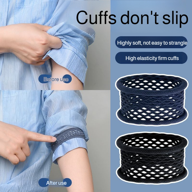 [Praticidade Garantida] Suporte para camisa de manga curta, elástico e perfeito para ajuste de mangas.
