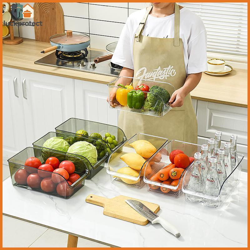 LPHG 2pcs/3pcs/4pcs Organizador De Geladeira Transparente Gaveta Aberta Sna Caixa De Armazenamento Recipiente Multifunci