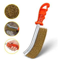 Escova De Aço Manual Cerdas De Aço Para Limpeza Remover Ferrugem Metal Solda Superfícies Profissional