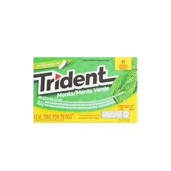 Trident Chiclete Menta embalagem econômica 25g