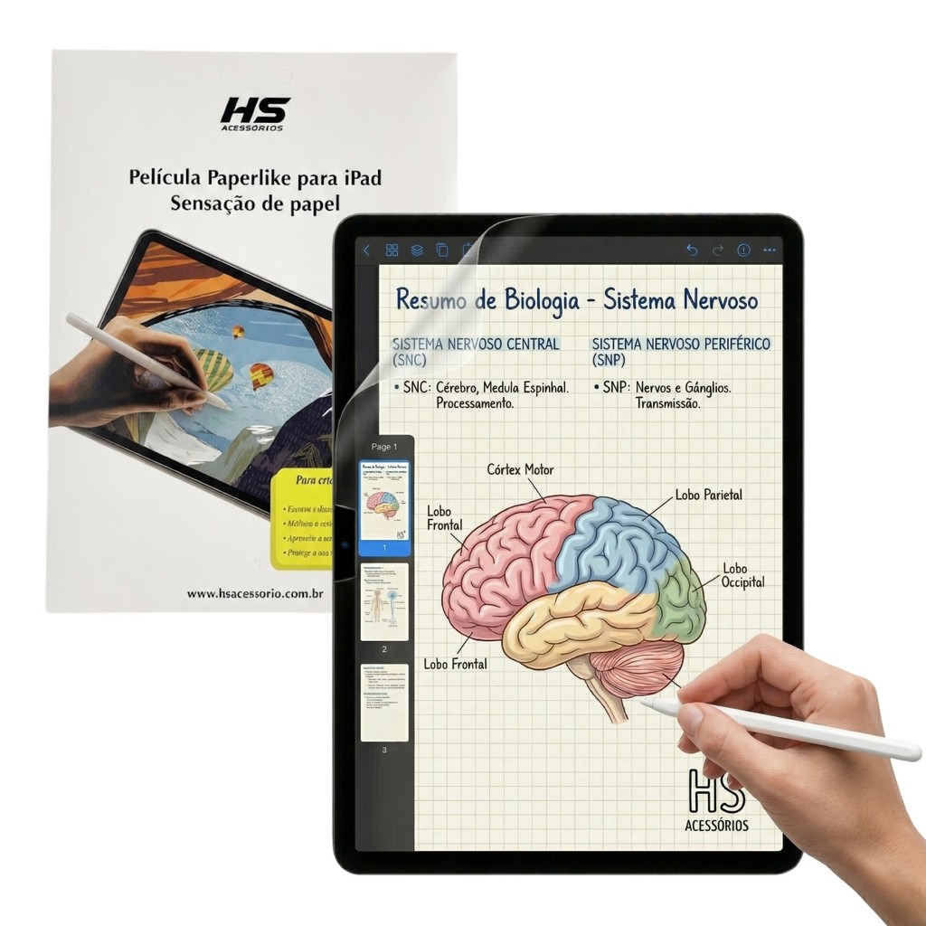 Película Paperlike para iPad 11 A16 e iPad 10ª Geração 10.9 eAntirreflexo Fosca Sensação de Papel HS — imagem 2 de 2
