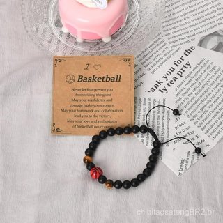 Pulseira ShiQiao Spl para Beisebol, Rugby, Tênis, Basquete, Futebol, Vôlei, Presente para Filho, Amigo, Presente de Aniv
