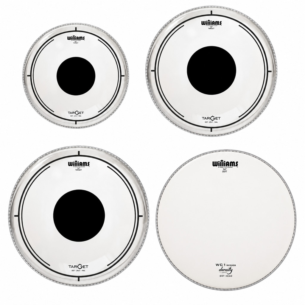Kit Peles Williams Target Dot Clear 10 12 14 Caixa 14