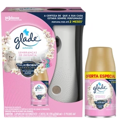 KIT Desodorizador Glade Automatic Spray Lembranças de Infância + 1 Refil