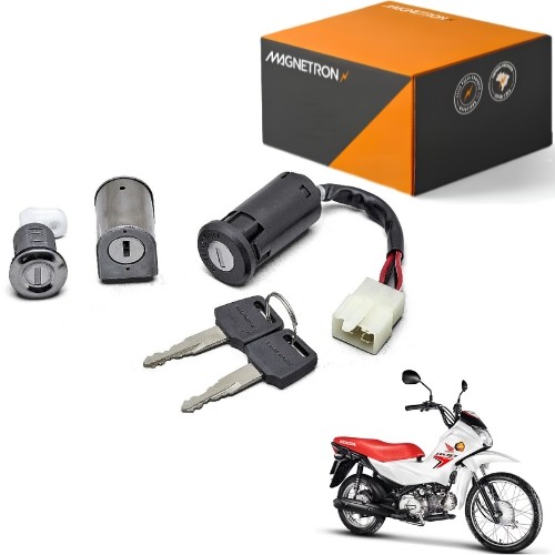 KIT CONJUNTO TRAVAS IGNIÇÃO MAGNETRON HONDA POP 110i POP 110 2016 A 2025