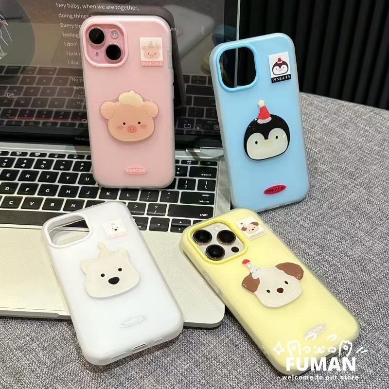 Filhote De Cachorro Fofo 2 Em 1 Capa De Telefone Para Samsung Galaxy A57 A37 A73 A72 A71 A56 A55 A54 A53 A52 A52S A51 A5