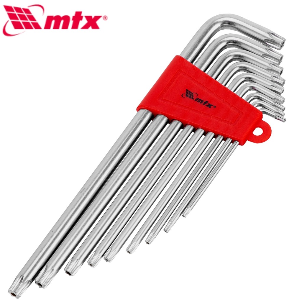 Jogo de Chaves Torx Extra Longas T10-T50 9 Peças - MTX 123079