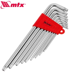 Jogo de Chaves Torx Extra Longas T10-T50 9 Peças - MTX 123079