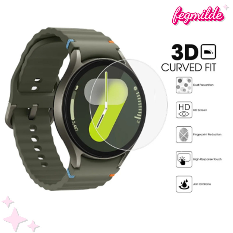 Pelicula Temperada Vidro De Screen Protector Para Relógio Samsung Galaxy Watch 7 6 5 4 40mm 44mm Smartwatch Acessórios