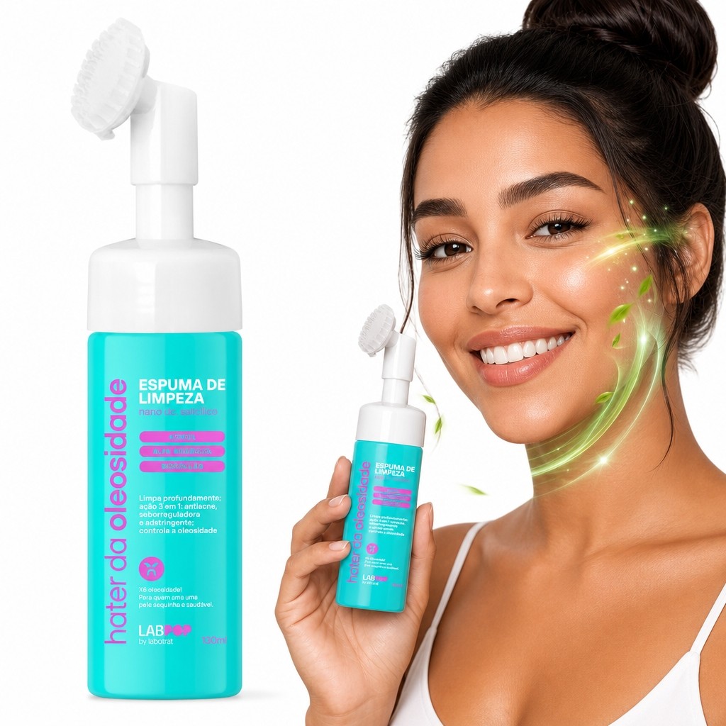 Espuma Limpeza Facial Controle Oleosidade Detox Frescor Instantâneo sabonete liquido rosto