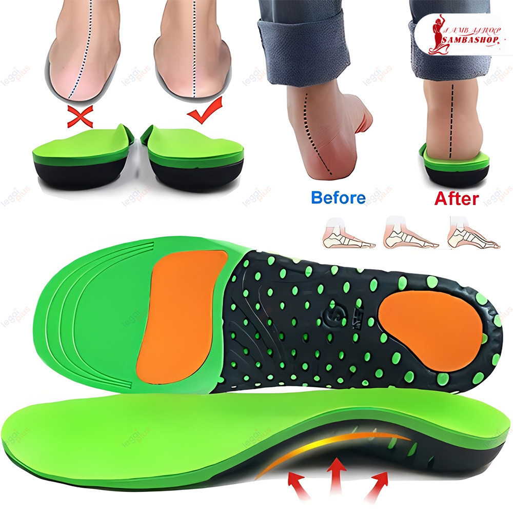 Palmilhas Ortopédicas para Fasciite Plantar e Pés Cansados com Suporte de Arco e Correção de Pronação