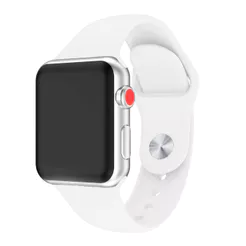 Pulseira para Apple Watch 38/40mm Silicone - Branca | Goldentec