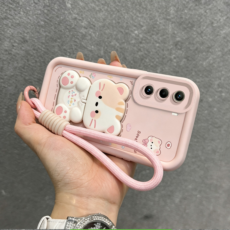 Capa Para infinix hot 50 60 pro plus Quente 50i 60i 4g + 5g normal capinha cordinha feminina suporte JTDTMZJ9