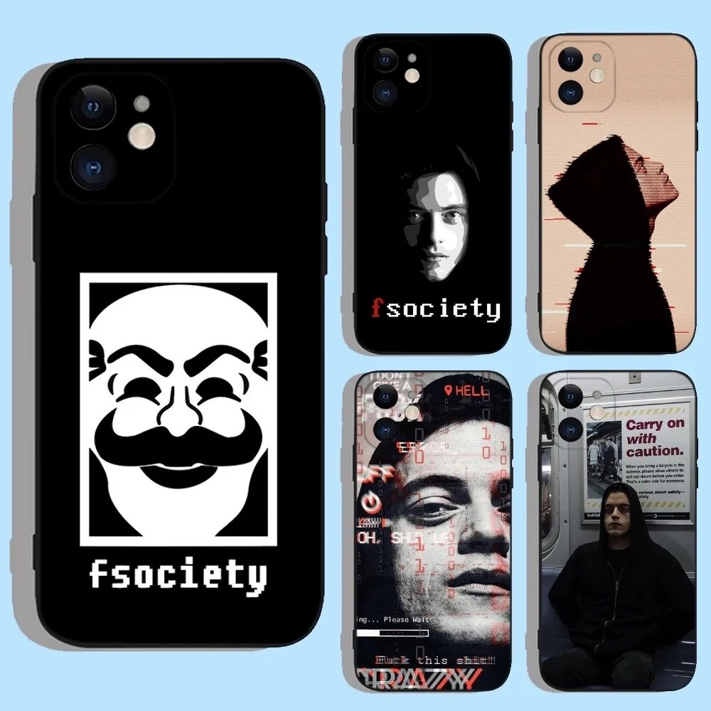 Capa de Telefone TP-1 TV Mr Robot FSociety para Apple iPhone 15, 14, 13, 12, 11,