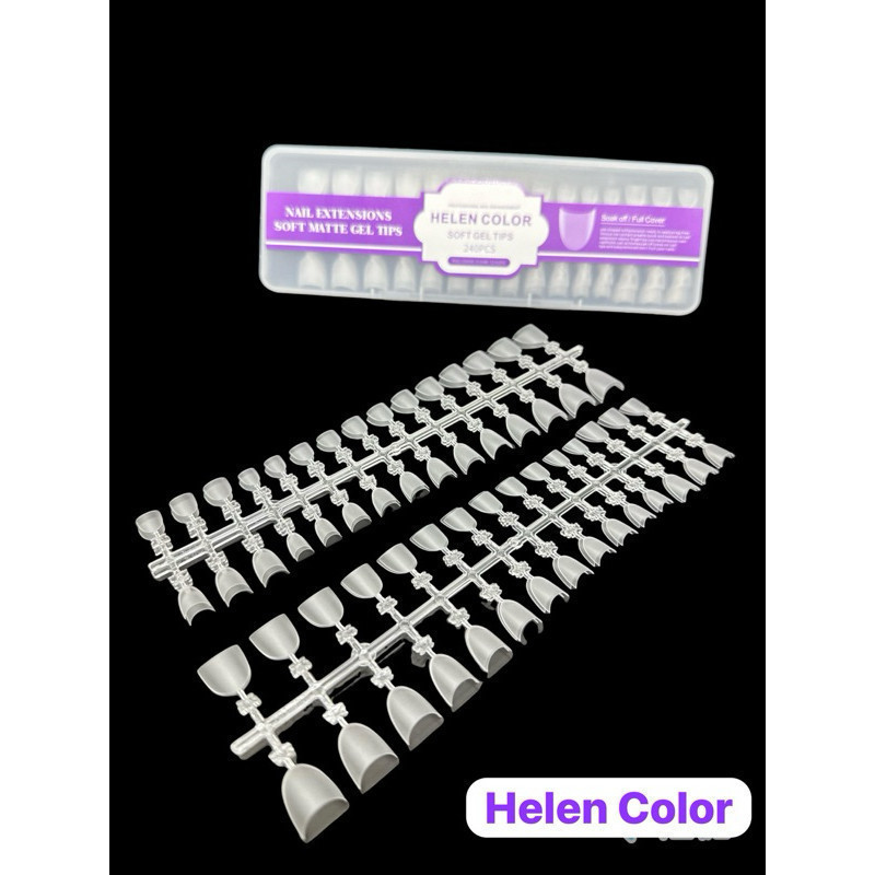 Unha Extensão Soft Gel Almond-Helen Color C/240pcs