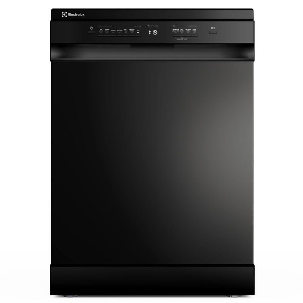 Lava-Louças Electrolux Preta, 14 Serviços com Programa Lava e Seca 50' - LP14E