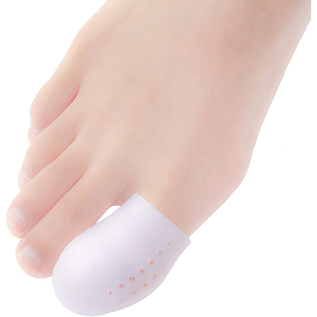 Pacote com 10 Protetores para Dedos Grandes dos Pés, Protetores de Gel para os Dedos, Novas Capas de Silicone Respirávei